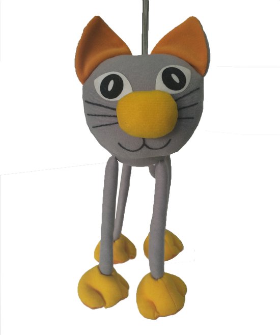 Wiebeldier aan veer - Kat - Poes — afbeelding 3