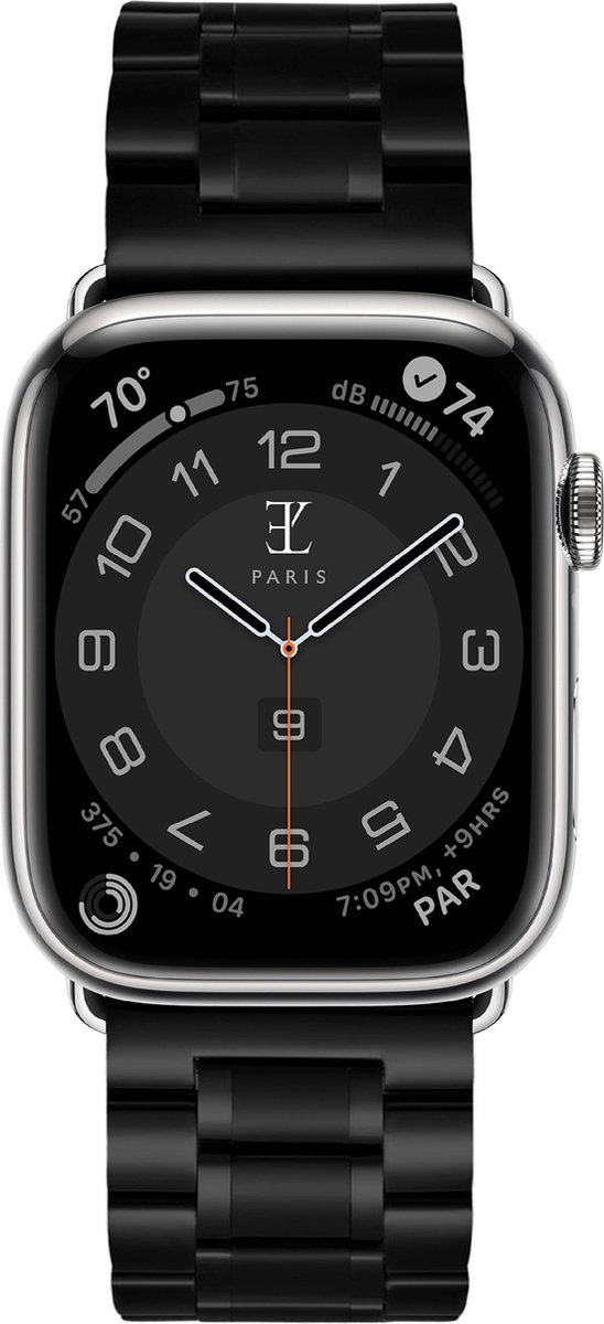 Elysian horlogebandje geschikt voor Apple Watch - Schakelband - 316L Roestvrij Staal - 22mm - Quick Release - Verstelbaar - Series 1/2/3/4/5/6/7/8/9/10/11/SE/Ultra(2/3) - Apple Watch Bandje 42/44/45/49mm