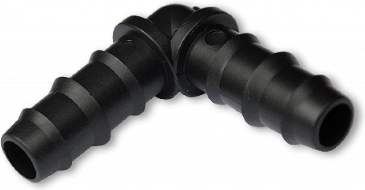 Bradas bocht – 20 mm slangtule – Hoekverbinding – Slangkoppeling – Voor bewateringssystemen