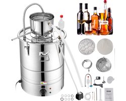 VEVOR Water Distilleerder 50l Destillatie Plant 2800w Roestvrijstalen Liquor Distilling Distiller Complete Set Inbegrepen Eindproducten Fruitwijnen