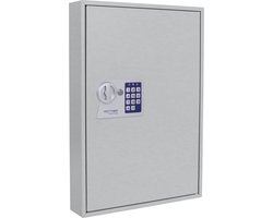 Rottner Sleutelkast S 100EL – Sleutelkluis met Elektronisch Codeslot – voor 100 Sleutels – Sleutelkast voor Kantoor en Bedrijf – 55x38x8 cm