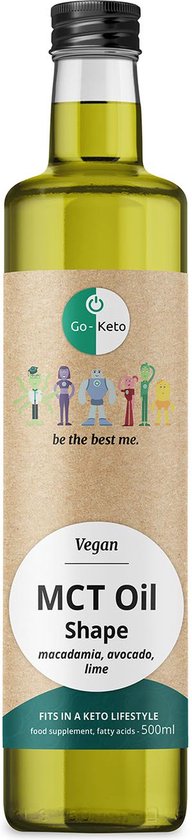 MCT Olie Keto Shape Macadamia Avocado Lime Go-Keto 500ml