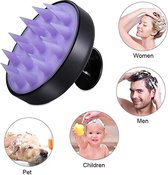 Shampoo haarborstel | Haargroei stimulatie | Diepe reiniging hoofdhuid | Scalp Massager | Massage Borstel | Shampoo Borstel | Anti roos | Zwart