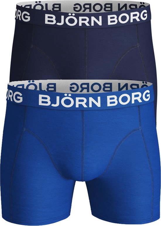 Björn Borg boxershorts Core - 2-pack - kobalt- en donkerblauw - Maat: XXL |  bol.com