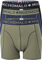 Muchachomalo boxershorts - 3-pack - blauw - groen - zwart -  Maat: XXL