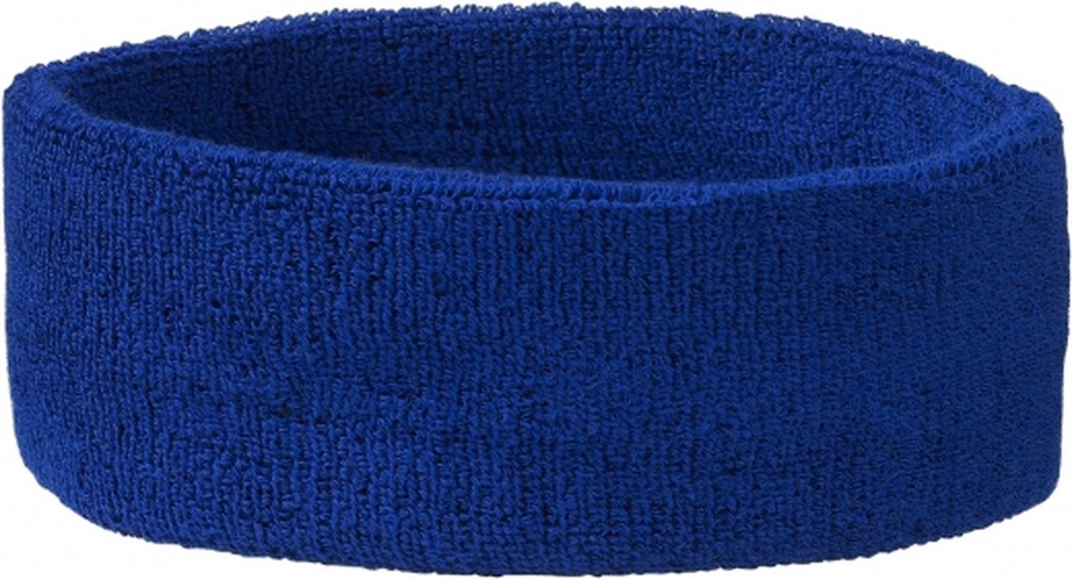 CHPN - Zweetband - Hoofdband - Zweetbandje - Set - Hoofdband - Badstof - Katoen - Elastisch - Sportband - Sport accessoire - Blauw