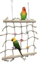 Vogelspeelgoed klimnet klein