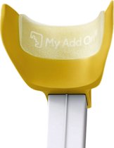 MyGelbow Coussinets de gel ergonomiques pour béquilles pour soulager l'avant-bras et répartir la pression, accessoires pour aides à la marche pour soutenir le bras, transparent, format 15 x 7,5 x 1,5