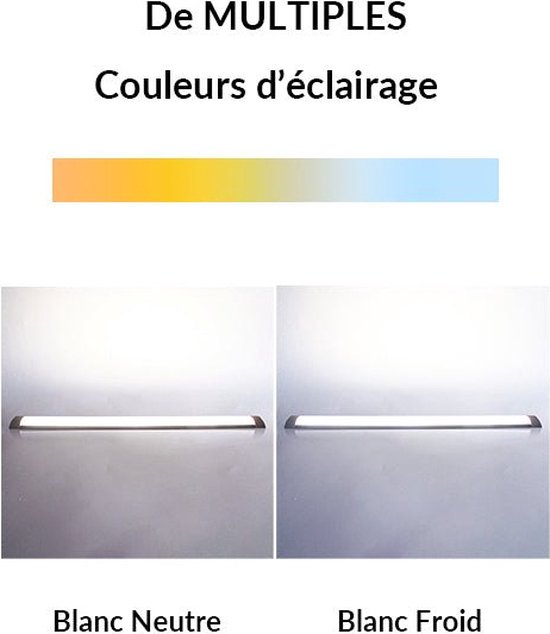 150 cm 72 W LED - Rule (Pack de 10) - Lumière Wit - Plastique - Pack de 10 - Wit neutre 4000 K - 5500 K - SILUMEN