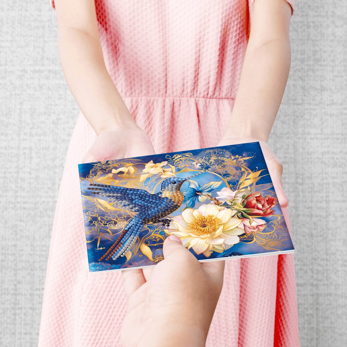 Adorzy Diamond Painting Kaarten – 12 Wenskaarten met envelop - Diamond Painting Volwassenen – Diamond Painting Volledig Pakket — afbeelding 7
