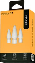 PenTips 2+ | Wit | Hard | Tip met Textuur | Apple Pencil | Schroefbaar | Tekenen | Vervangbaar