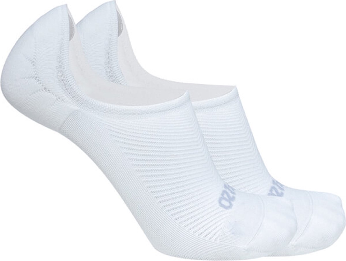 OS1st Nekkid comfort footies maat L (44-48) – wit – siliconen hiel grip - lichte compressie – minimaliseert wrijving en blaren – naadloze teen – vochtafvoerend - antimicrobieel