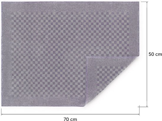 ZOLLNER Set van 5 theedoeken, vaatdoeken, 100% katoen, 50x70 cm, rood