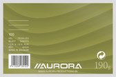 Aurora - MAXI PACK - 10 x Systeemkaarten: Formaat 150x100mm - Gelijnd (6mm) - 100 Vel - 190gr Karton.