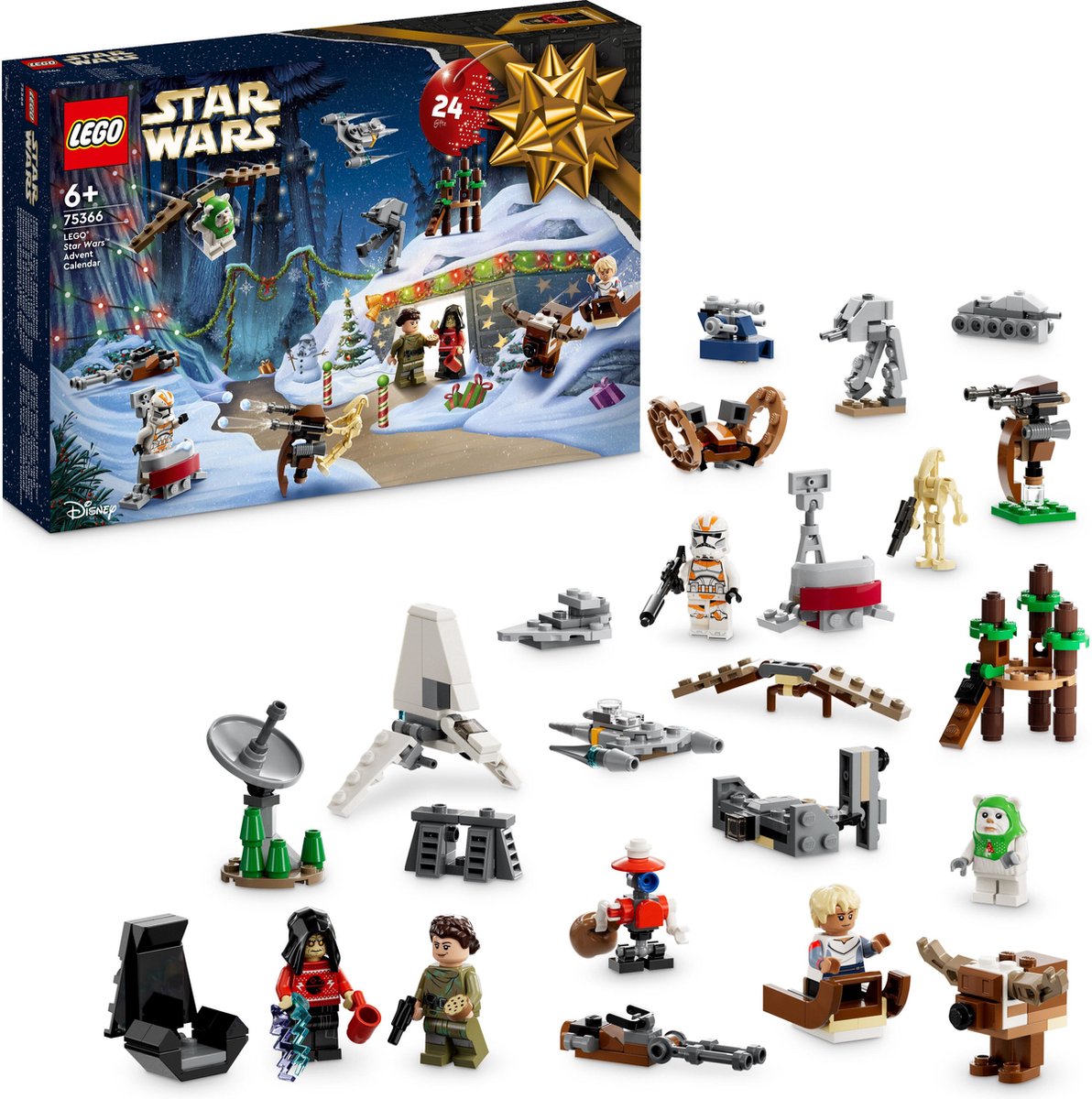 LEGO Star Wars Adventskalender 2023 Set met 24 Cadeautjes - 75366 – foto 2