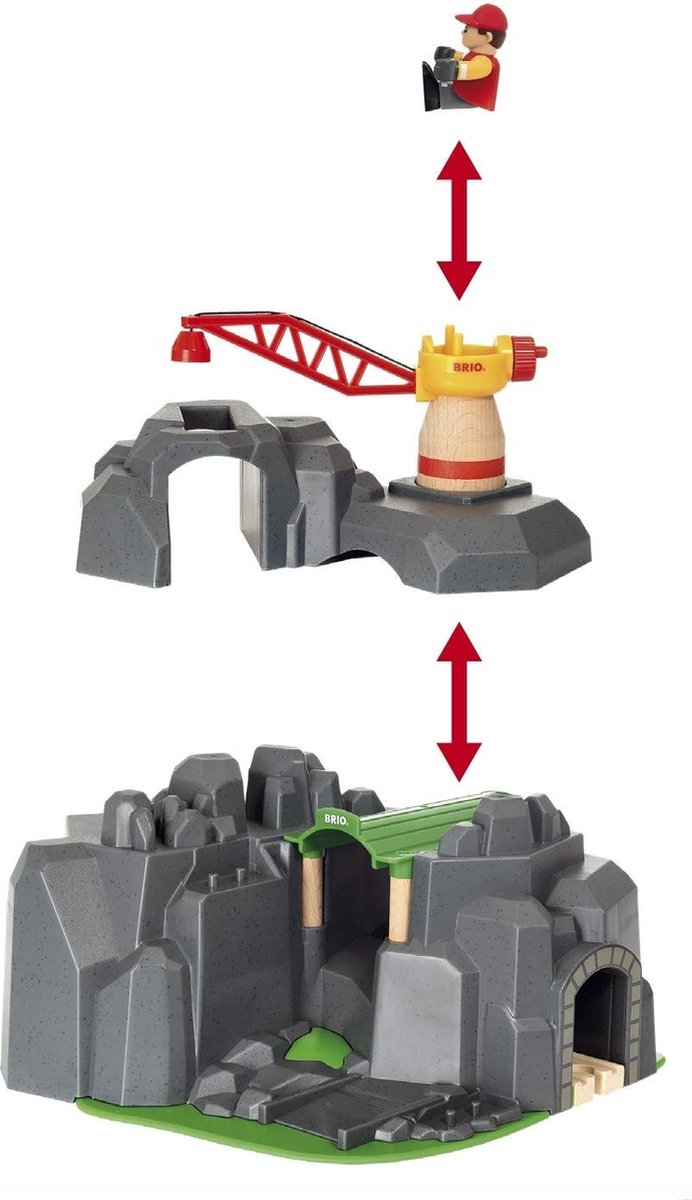 BRIO Kraan en bergtunnel - 33889 — afbeelding 4