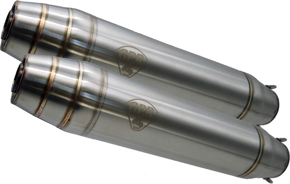 Gpr Exhaust Systems Deeptone Inox Cafè Racer Silencer Without Link Pipe Xj 600 Diversion 91-01 Gehomologeerde Uitlaatdemper Zilver Homologated