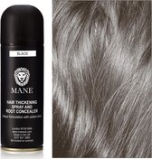 Mane Hair Thickening Spray & Root Concealer - Zwart 200 ml