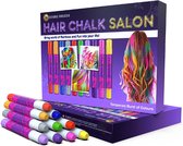 Craie pour cheveux 10 pièces de couleur - Craie de teinture pour cheveux lavable - Bâton pour cheveux fêtes d'enfants