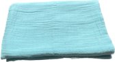 hydrofiele doek 120x120cm-bakerdoek - lichtblauw-wikkeldoek