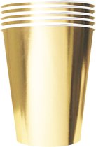 ORIGINAL CUP - 20 Amerikaanse goudkleurige recycleerbare kartonnen bekers 53 cl