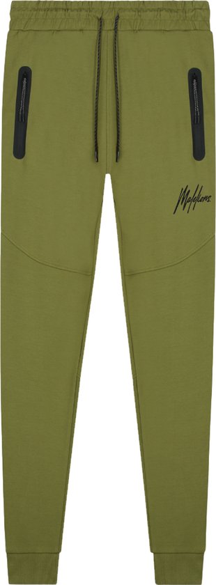 Pantalon de survêtement Malelions sport counter de couleur verte.