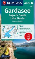 KOMPASS Wanderkarte 102 Gardasee, Lago de Garde, Lac de Garde, Monte Baldo