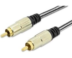 Ednet - Audiokabel 1.5m - Goud - Tulp Aansluiting