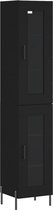 vidaXL-Hoge-kast-34,5x34x180-cm-bewerkt-hout-zwart