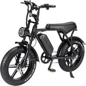 Comfort Inz V8 5.5 - Hydraulische remmen model - Fatbike - Elektrische Fiets - E Bike - 250W - 15Ah - Zwart