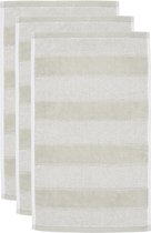 Beddinghouse Badtextiel Sheer Stripe Zand- Washandje (16x22 cm) - Set van 3