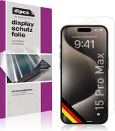 dipos I 2x Beschermfolie helder geschikt voor Apple iPhone 15 Pro Max Folie screen-protector