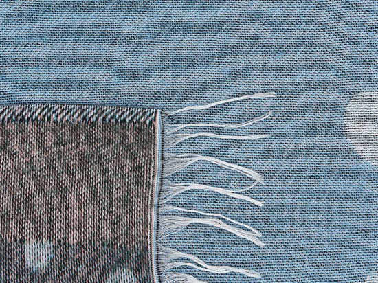 Beliani LIMGHA - Plaid - bleu - Plastique