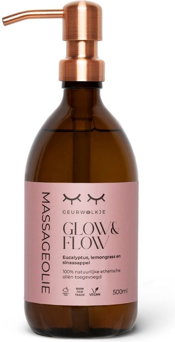 Geurwolkje® Massageolie - Glow & Flow - 500 ml