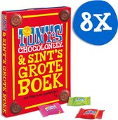 Tony's Chocolonely Chocolade Sinterklaas Boek - Sint Cadeau - Gevuld met Tiny's en Tony's & Spelletjes - Schoencadeautje - Sint Kado voor Jongens en Meisjes - 8 x 135 gram