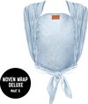 ByKay Draagdoek Woven Wrap Deluxe - Ergonomische Draagdoek voor Babies tot Peuters van 23kg - Draagbaar op Buik, Heup en Rug - Stonewashed Denim - Maat 6