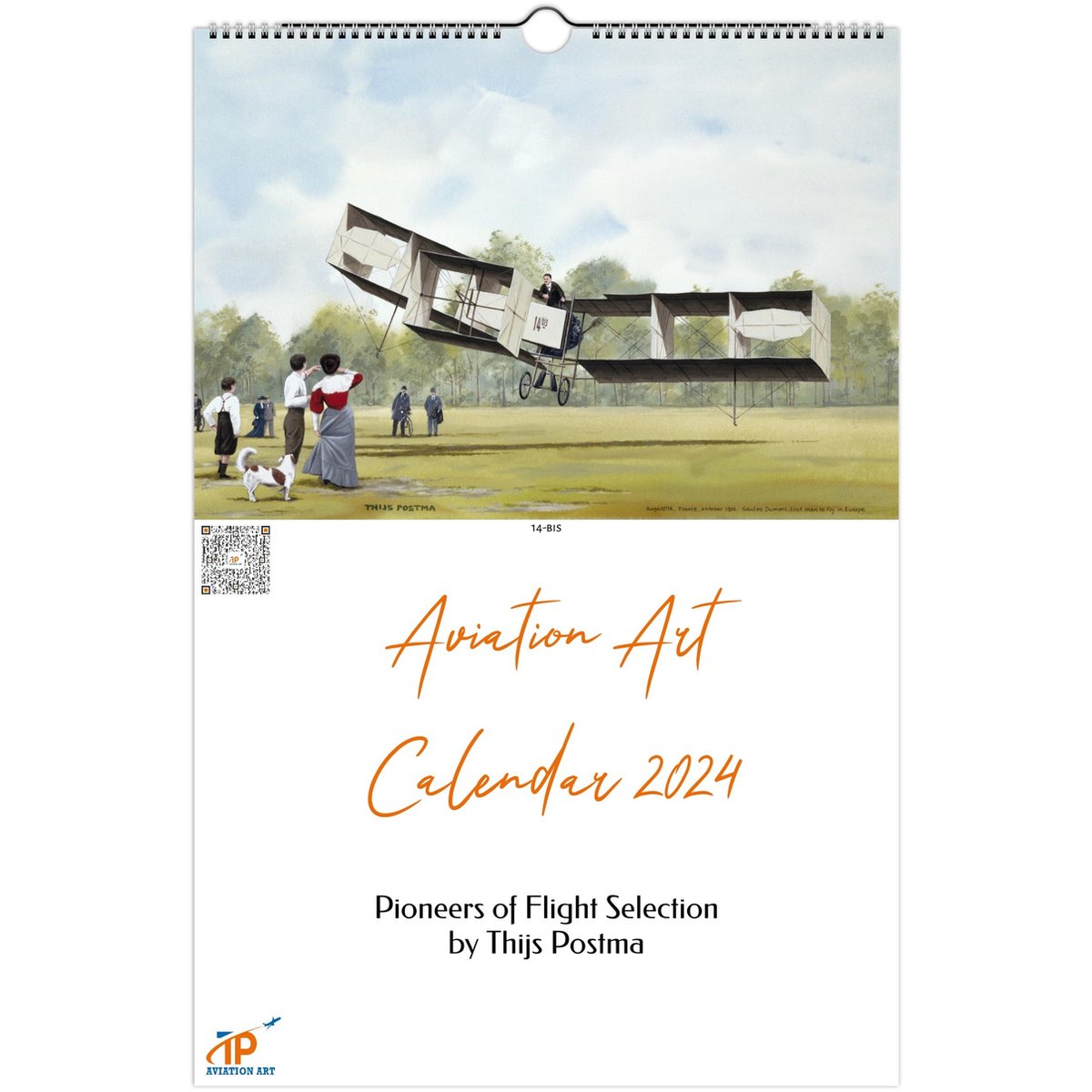 Thijs Postma - Luchtvaartkunst Kalender 2024 - Pioniers van de Luchtvaart Selectie