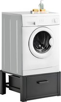 Wasmachine Plint Booster Daniel - Met Lade - 63x54x31 - Tot 150 kg - Zwart - Staal