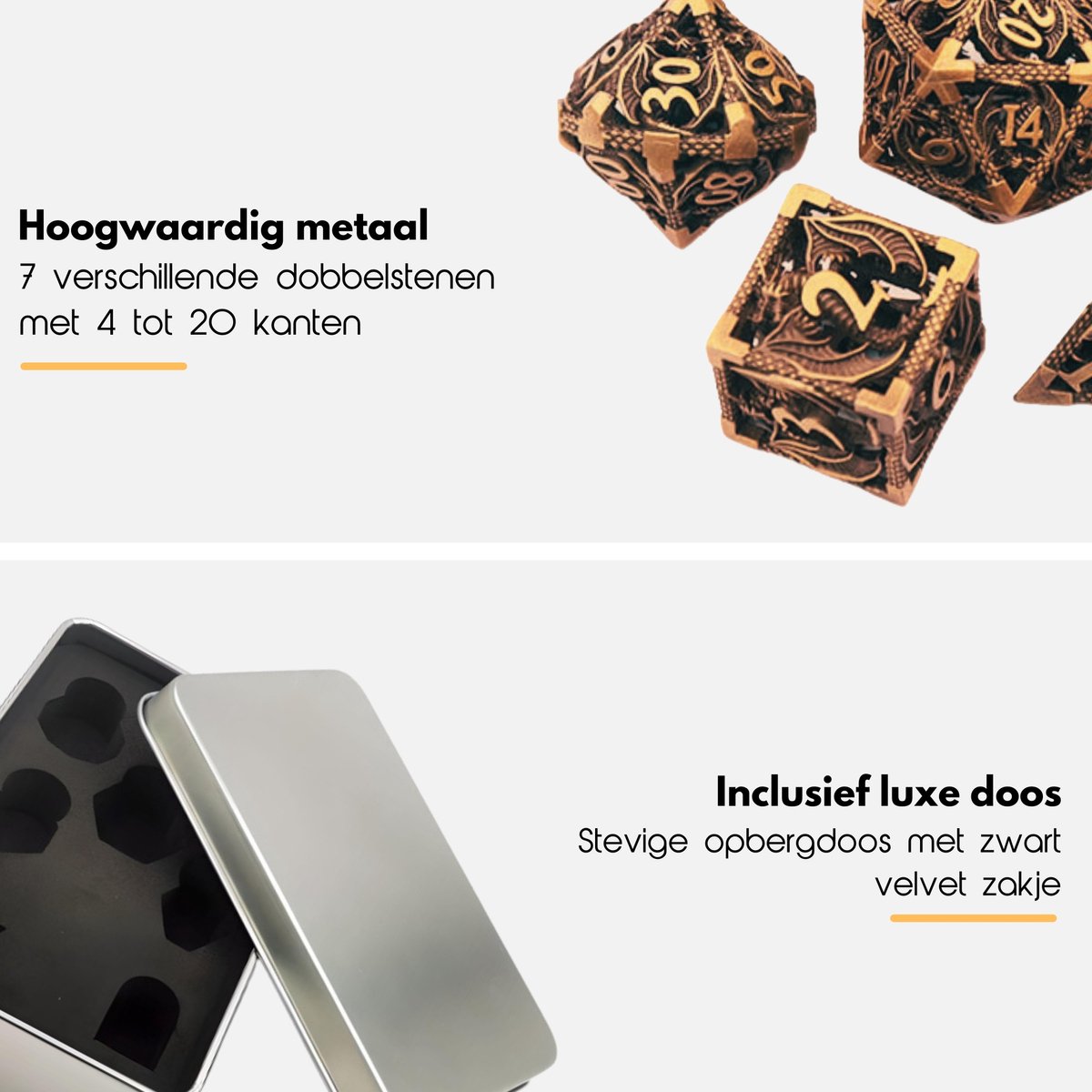 Metalen Dobbelstenen – Genvi Games