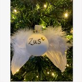 In loving memory kerstbal met vleugels- Zus- Kersthanger- ornament.