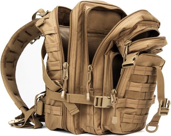 Happyment Militaire Rugzak - Rugtas - Wandelrugzak - Waterdichte Rugzak - Backpack - 30 Liter - Beige