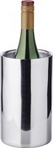 Nebraska Flessenkoeler ( 12 cm) van roestvrij staal - champagnekoeler, champagnekoeler - drankkoeler voor 1 fles - kom voor wijn, champagne en vloeistoffen - wijnkoeler