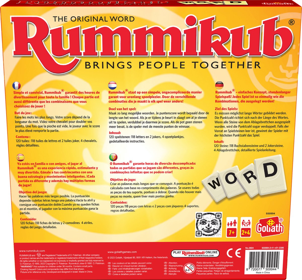 Goliath Rummikub Woord - Bordspel - Gezelschapsspel — afbeelding 4