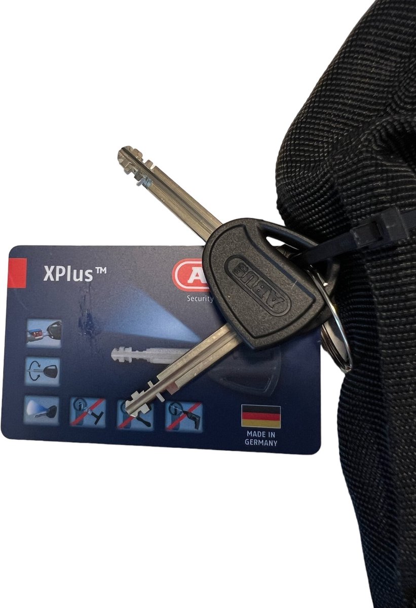 Fietsslot - Scooterslot - Motorslot ABUS Kettingslot - GRANIT CityChain XPlus™ 1060 - Security level 15 - ART-3 zwart - 110 cm - Geschikt voor bakfietsen - elektrische fietsen - scooters – foto 6