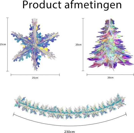 Décoration de Noël Guirlande de Noël Guirlande de Décorations de Noël de Noël Décoration de Noël Décoration de Noël Guirlandes et drapeaux d'arbre Paillettes - 5 pièces