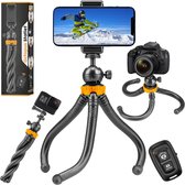 Studio ME - Octopus Tripod Smartphone - Geschikt voor GoPro - 25 cm - Flexibel - 360° - Camera Statief - Bluetooth Afstandsbediening - Telefoonhouder