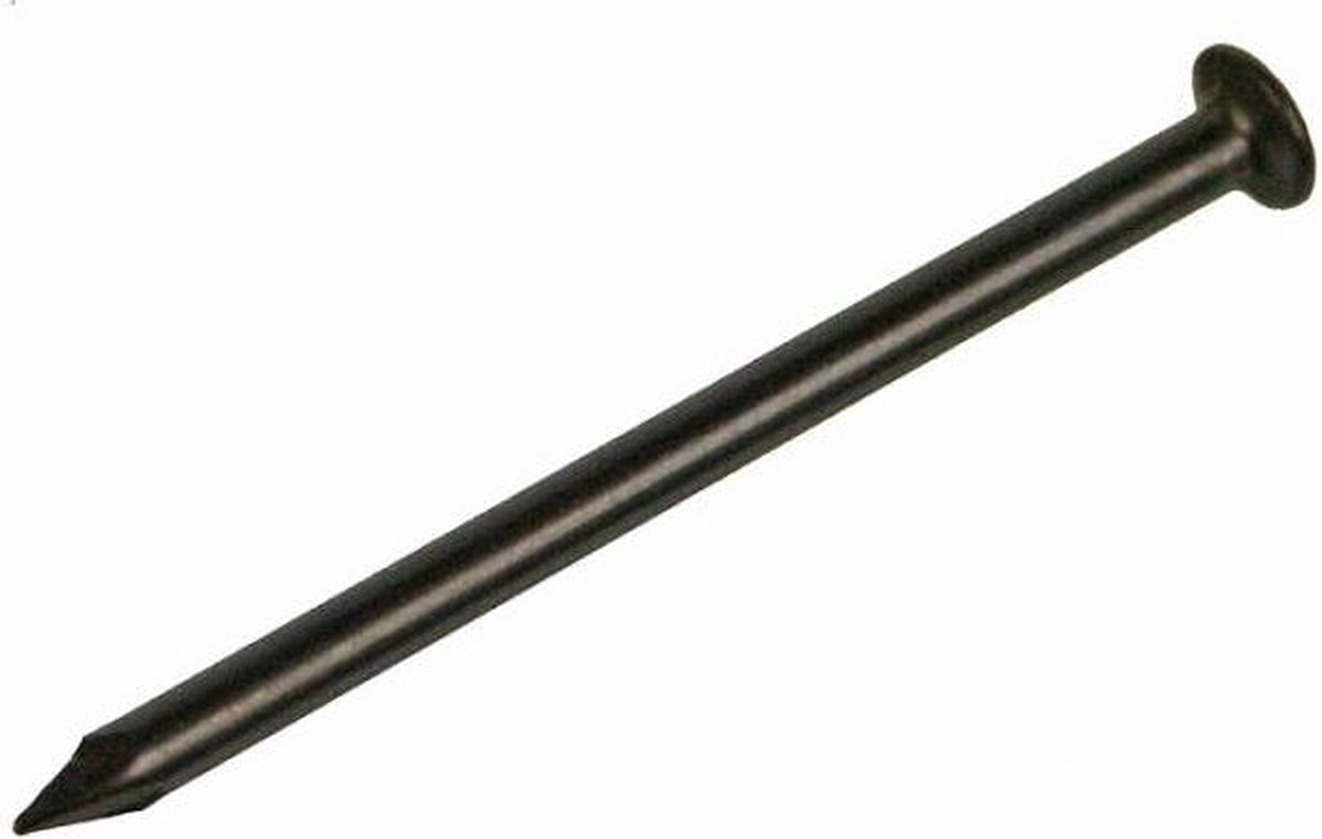 Deltafix. muur spijkers. voor Steen en Beton.Stalen nagels 2,5 x 50mm zwart.