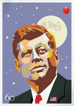 60 Years Of We Go To The Moon | Space, Astronomie & Ruimtevaart Poster | A4: 21x30 cm