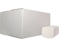 Papieren Handdoek - Z-vouw - 2-laags - Wit - 21x24cm - 3200 Stuks