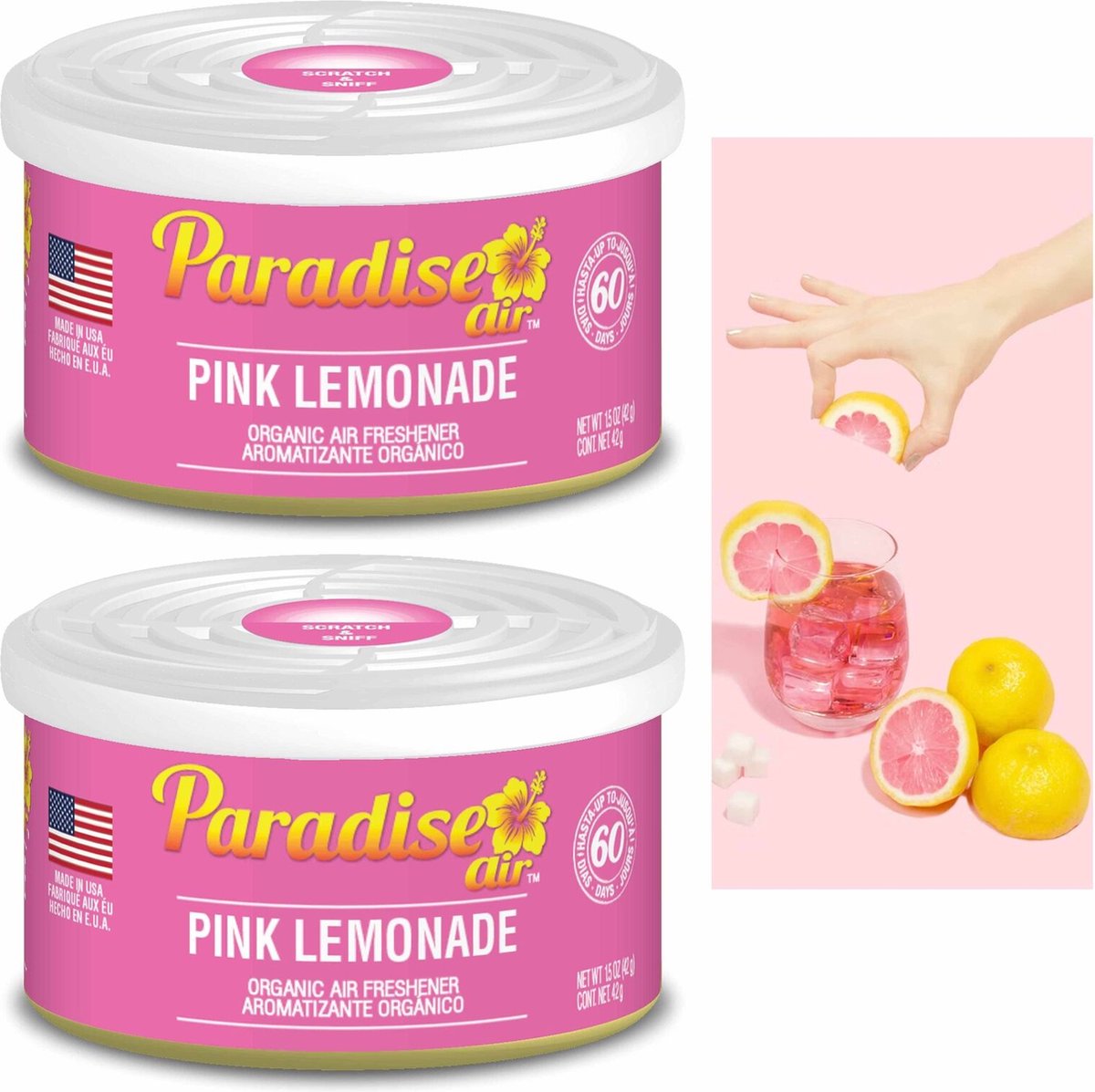 Paradise Air - Car Airfreshner Pink Lemonade - Duo Pack